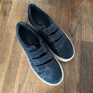 Sandro Size 7 Black Shoes Velcro